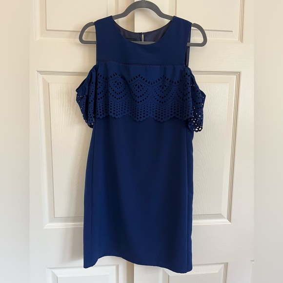 Cold Shoulder Sheath Dress - Picture 1 of 3